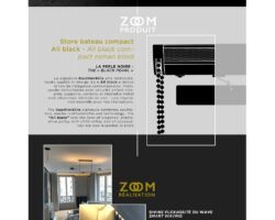 Gauthier & Cie NEWSLETTER DÉCEMBRE 2020/DECEMBER 2021: Les tarifs 2021 sont en ligne / Store bateau compact « All black » : profil, poulie, supports, cordons et chaînette métal sont déclinés en noir.
EN: The 2021 pricelist is now available / “All black” compact roman blind : profile, drive pulley with child safety and all accessories are now available in black.