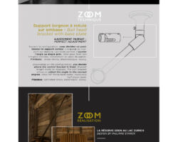 Gauthier & Cie NEWSLETTER SEPT 2021 : Salon Heimtextil Russia/support à rotule : astucieux & déco/Réalisation : Hôtel de luxe La Réserve Eden au Lac, Zürich.
EN: We are on Heimtextil Moscou/Ball bracket: smart & decorative/Achievement: Luxury hotel La Réserve Eden au Lac, Zürich.