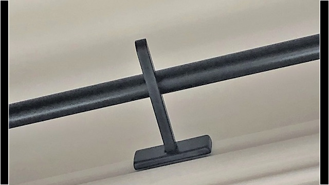 Tringles coudées diamètre 28MM epoxy marron d’inde