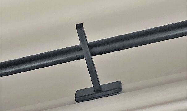 Tringles coudées diamètre 28MM epoxy marron d’inde