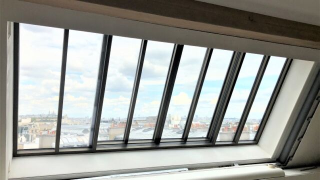 Gauthier & Cie :  store Silent Gliss à coulisses 2,2 M x 4,5 M motorisé Somfy