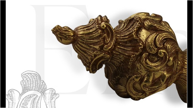 accessoire style Louis XV laiton massif
