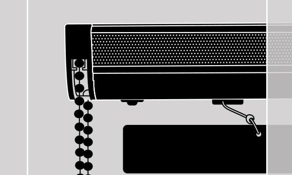 Store enrouleur noir à chaînette "All black" Store enrouleur noir