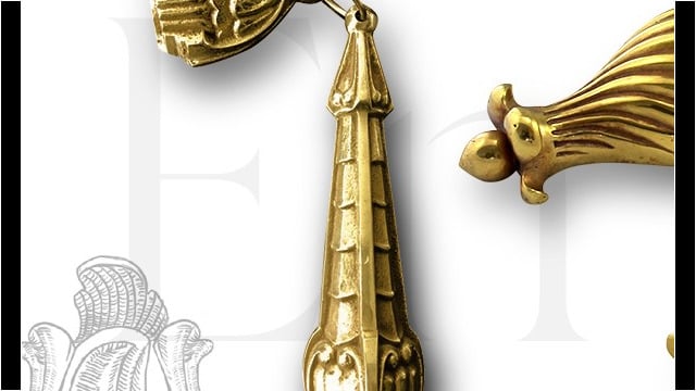 embout Art nouveau modèle pampille