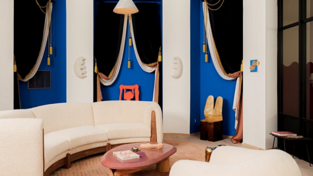 vue d'ensemble du nouveau showroom tapissier jouffre new-york