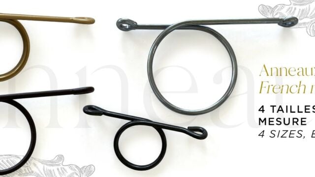 Anneaux flamands décor époxy sur mesure, existent en 5 tailles