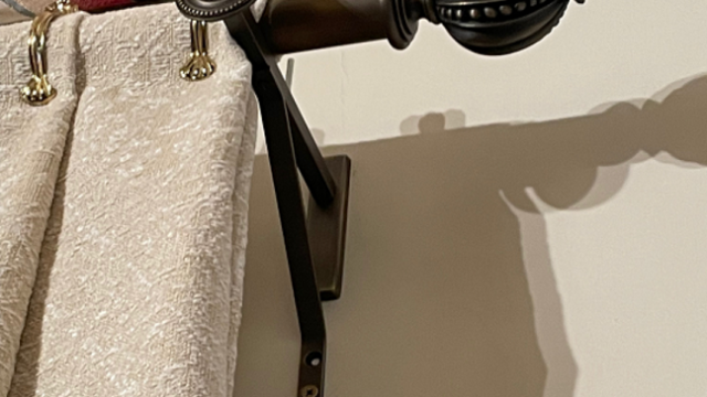 Accesoires pour tringles à rideaux décor personnalisé électrolytique