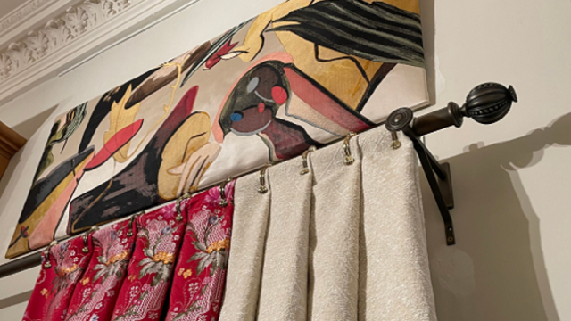 Tringle sur mesure et accessoires avec décor personnalisé