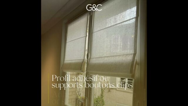 Store bateau extraplat "Seconde peau"/Extra-flat "Second skin" roman blinds