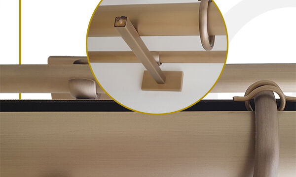 Tringle double pour rideaux et voilages, longueur, couleur et styles sur mesure