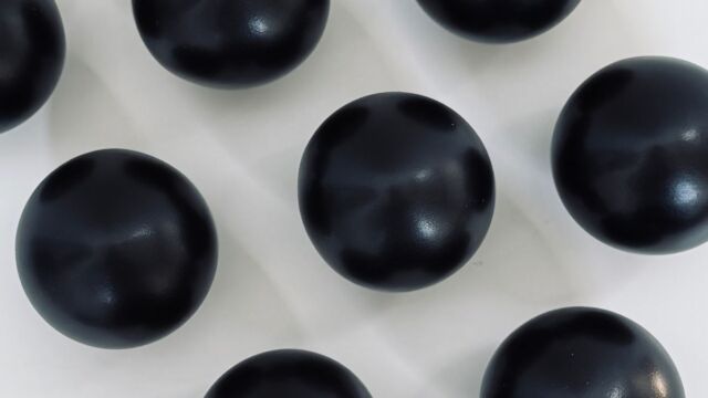 Embout tringle acier couleur fer forgé noir